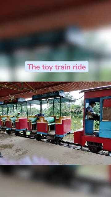 The toy train ride